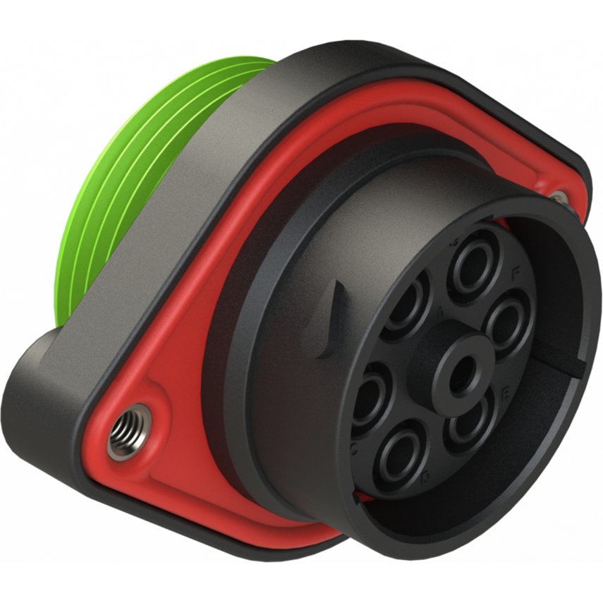 Amphenol-AHDP02-24-07SN-WTA Connettore circolare Conn Circular SKT 7 POS ST Panel Mount 7 Terminal 1 Port Box