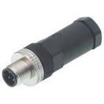 Conn M12 Circular PIN 4 POS Screw ST Cable Mount 4 Terminal 1 Port