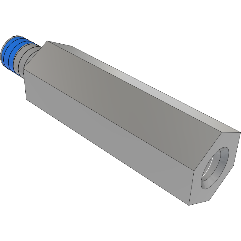 Samtec-SO-1515-03-01-02-L-N Separadores Standoff Hex M/F 4-40-THD 4.76mm-A/F 4.76mm-LG Stainless Steel 303