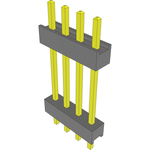 Conn Board Stacker HDR 4 POS 2.54mm Solder ST Top Entry Thru-Hole Bulk