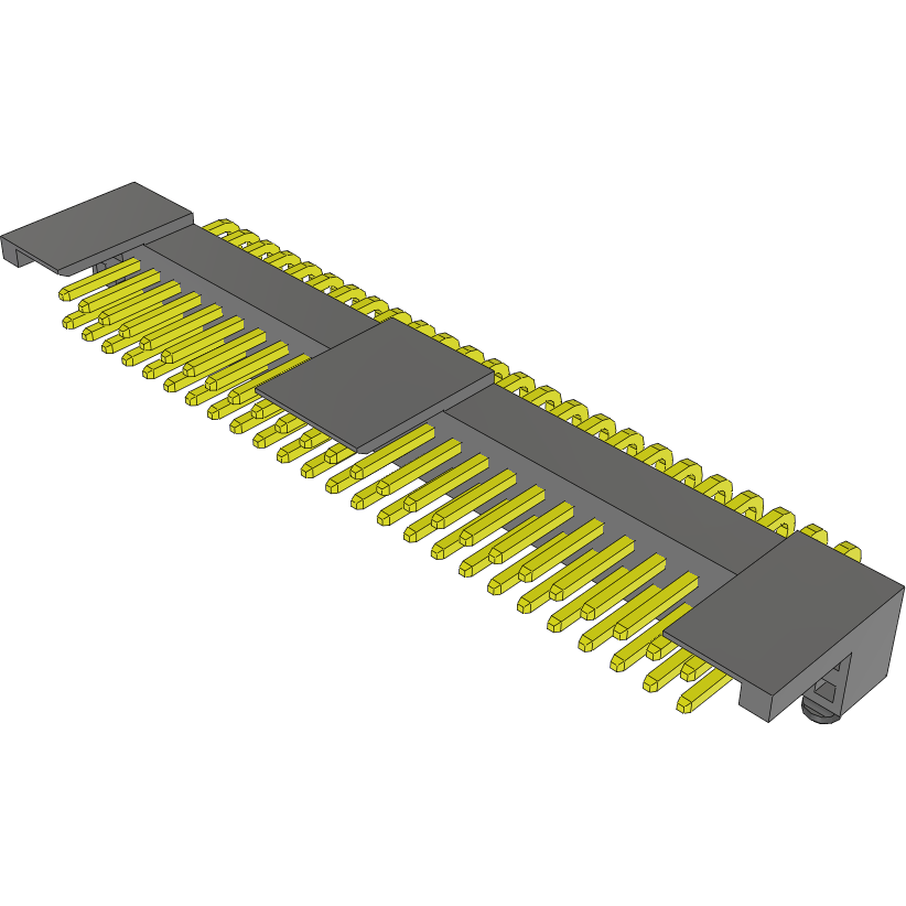 Samtec-FSH-125-04-L-RA-SL Steckverbinderleisten und Leiterplattenbuchsen Conn Wire to Board HDR 50 POS 1.27mm Solder RA Side Entry Thru-Hole Tube