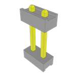 Conn Board Stacker HDR 2 POS 2mm Solder ST Top Entry Thru-Hole Bulk