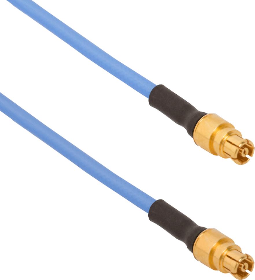 Amphenol SV Microwave-7032-6351 Cable Assembly Coaxial Cable Assembly 0.047mm Cable 0.152m SMPM to SMPM F-F Bag
