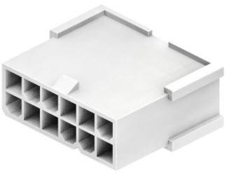 CnC Tech, LLC-4282-3-12-D Einzeladersteckverbinder, Gehäuse Conn Housing PL 12 POS 4.2mm Crimp ST Cable Mount White Bag