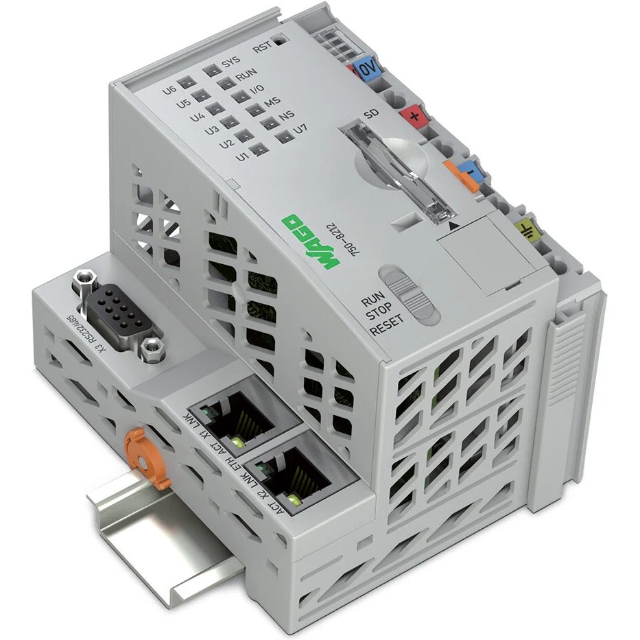WAGO-750-8212 Controladores Ethernet Controller PFC200, 2nd Generation, 2 x ETHERNET, RS-232/-485