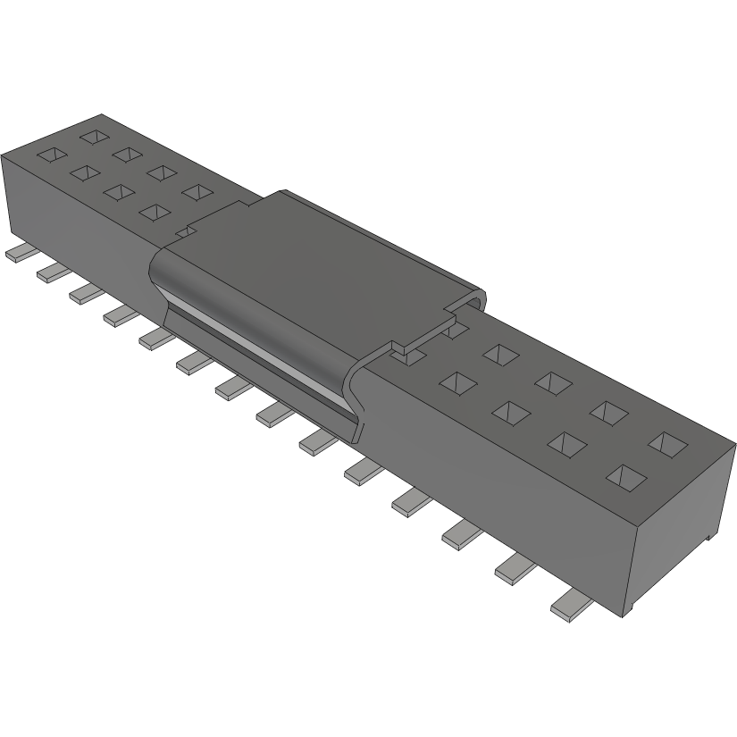 Samtec-CLP-114-02-F-D-A-P-TR Steckverbinderleisten und Leiterplattenbuchsen Conn Socket Strip SKT 28 POS 1.27mm Solder ST Top Entry SMD TIGER CLAW™ T/R