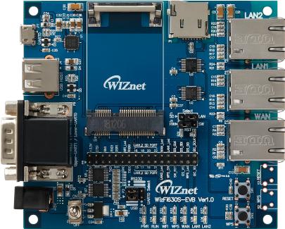 WIZnet-WIZFI630S EVB RF/Drahtlos-Entwicklungsplatinen und Kits WIZFI630S 802.11 Wireless LAN Evaluation Board