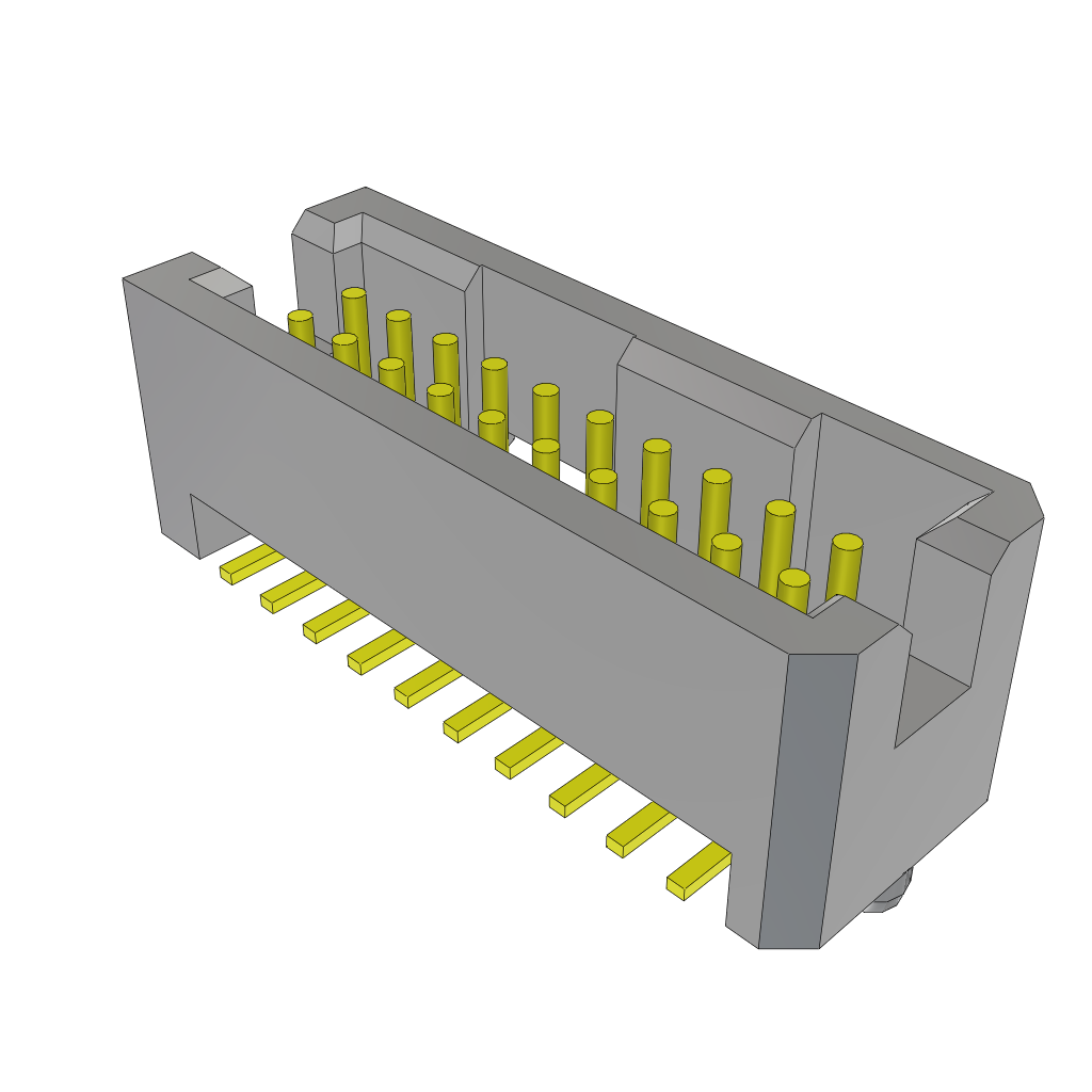 Samtec-TFML-110-02-S-D-A-TR Cabezales del conector y receptáculos PCB Conn Shrouded Header (4 Sides) HDR 20 POS 1.27mm Solder ST Top Entry SMD TIGER EYE™ T/R