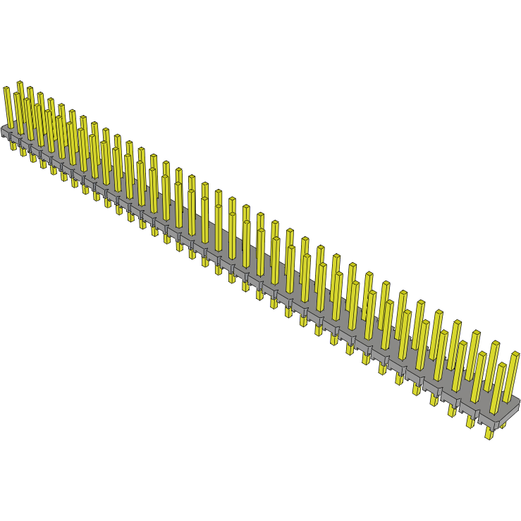 Samtec-MTLW-136-07-S-D-275 Steckverbinderleisten und Leiterplattenbuchsen Conn Unshrouded Header HDR 72 POS 2.54mm Solder ST Top Entry Thru-Hole Bulk