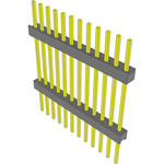 Conn Board Stacker HDR 12 POS 2.54mm Solder ST Top Entry Thru-Hole Bulk