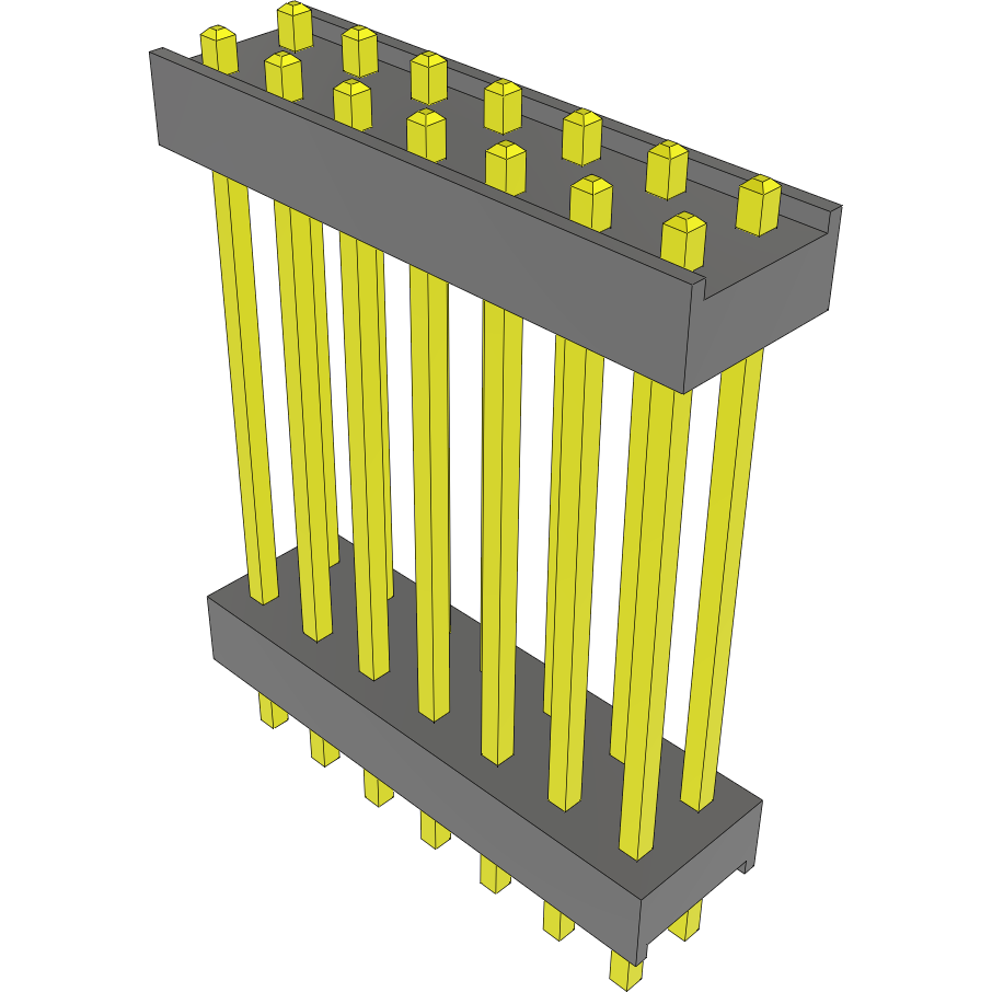 Samtec-DW-07-11-L-D-795 连接器插头及 PCB 插座 Conn Board Stacker HDR 14 POS 2.54mm Solder ST Top Entry Thru-Hole Bulk