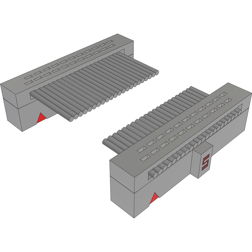Samtec-FFSD-11-D-05.00-01-N-RW Flachband Kabelbaugruppen Cable Assembly 0.127m 30AWG 1.27mm 22 to 22 POS IDC Connector to IDC Connector F-F TIGER EYE™ Bulk