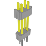 Conn Board Stacker HDR 4 POS 1.27mm Solder ST Thru-Hole Layer