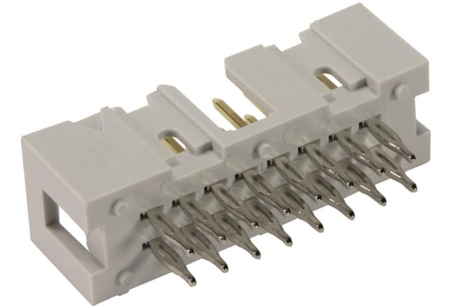 HARTING-09185065329 Steckverbinderleisten und Leiterplattenbuchsen Conn Shrouded Header HDR 6 POS 2.54mm Press Fit ST Thru-Hole Standard