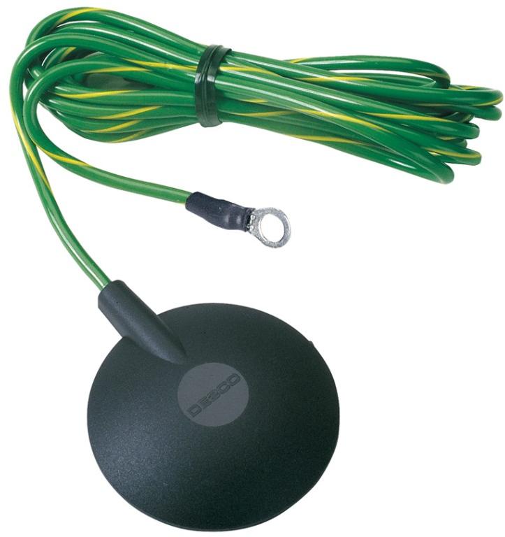 Desco Industries-09814 Cable Assembly Other Cable Assembly Ground Cord 4.57m Snap Stud to Ring Terminal