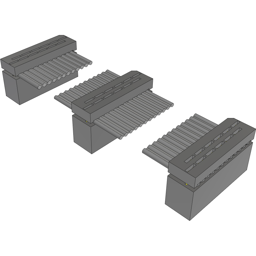 Samtec-IDSD-06-D-11.00-D02 Flachband Kabelbaugruppen Cable Assembly 0.279m 28AWG 1.27mm 12 to 12 POS IDC Connector to 2(IDC Connector) F-F Bulk