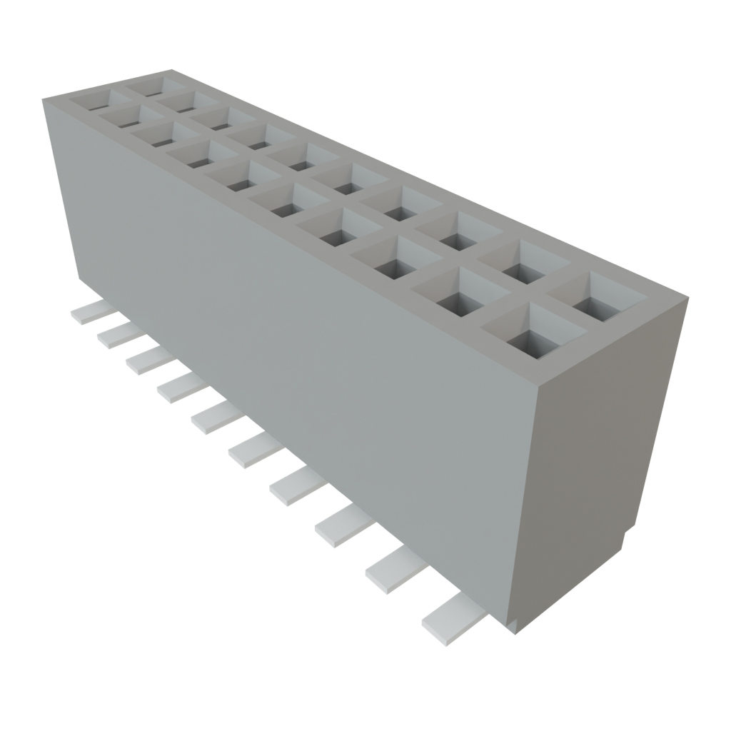 Samtec-SFMC-110-02-S-D Steckverbinderleisten und Leiterplattenbuchsen Conn Socket Strip SKT 20 POS 1.27mm Solder ST Top Entry SMD Tube