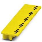 PHOENIX CONTACT-3030967 Accessoires de raccordement Warning cover, Strip, yellow, labeled, mounting type Plug in, for terminal block width 8.2 mm, lettering field size 10.4 x 7.55 mm