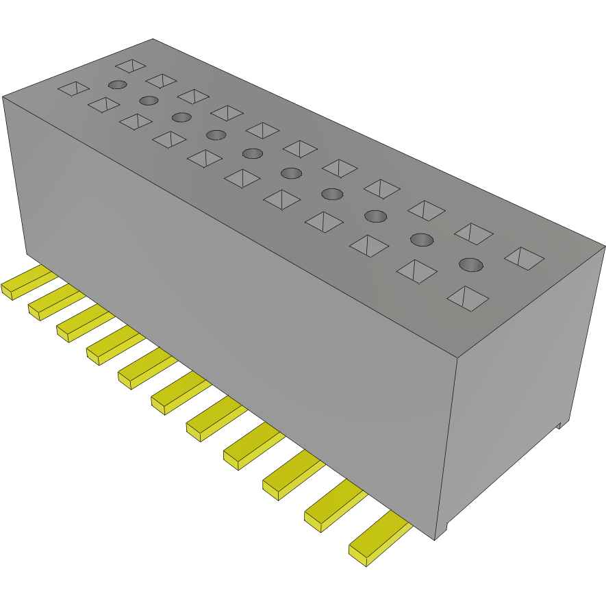 Samtec-CLE-111-01-G-DV-TR Steckverbinderleisten und Leiterplattenbuchsen Conn Socket Strip SKT 22 POS 0.8mm Solder ST SMD T/R