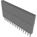 Conn Elevated Socket SKT 15 POS 2.54mm Solder ST Top Entry Thru-Hole Tube