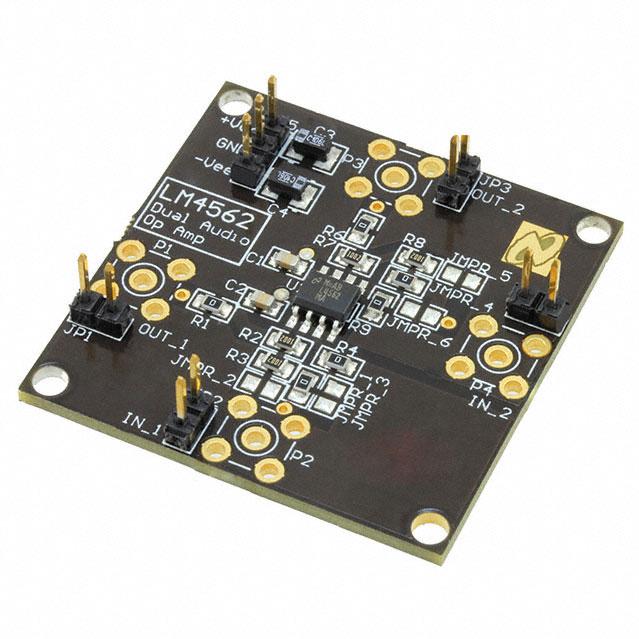 Texas Instruments-LM4562MABD/NOPB Placas y kits de desarrollo para Amplificador IC LM4562 Op Amp Evaluation Board