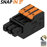 Weidmuller-2741570000 Steckverbinder, Klemmenblöcke Conn Plug-in Terminal Block F 3 POS 5mm Snap In ST Cable Mount 18.5A Box