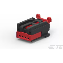 TE Connectivity-1456983-2 Einzeladersteckverbinder, Gehäuse Conn Housing RCP 4 POS 2.54mm Crimp ST Cable Mount Black Box