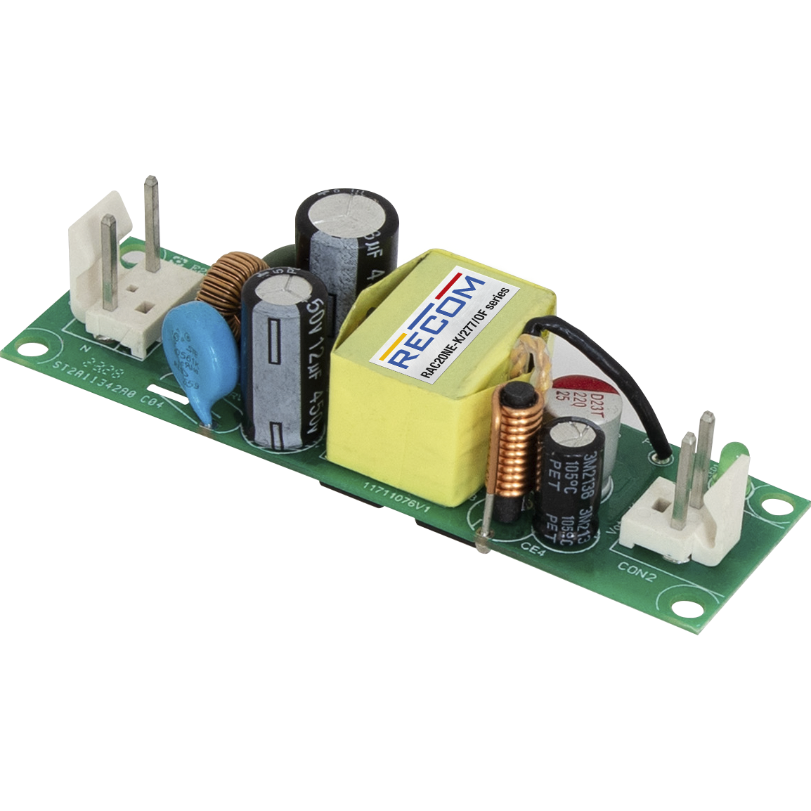 RECOM Power GmbH-RAC20NE-12SK/277/OF AC to DC Power Supplies 20 Watt AC/DC Power Supply