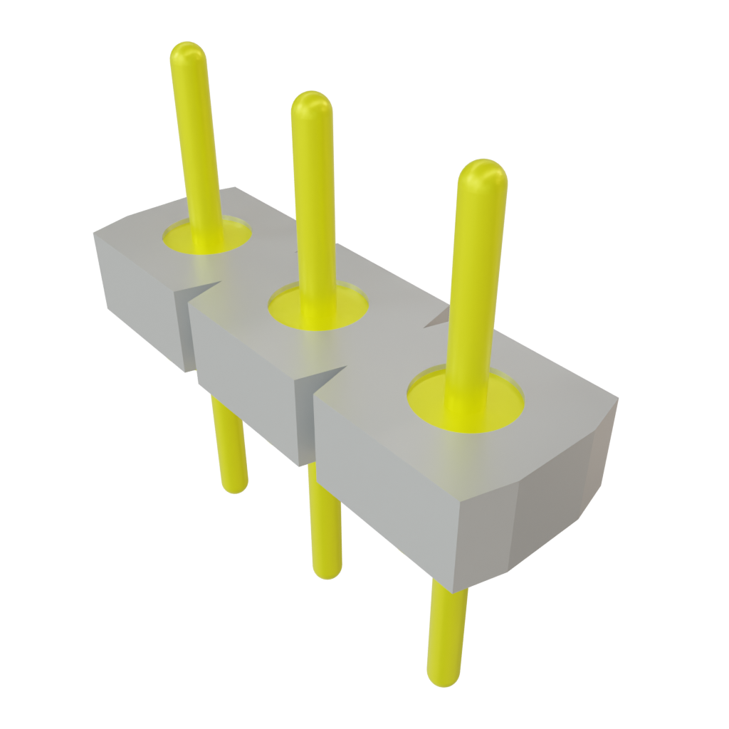 Samtec-BBL-103-T-E Steckverbinderleisten und Leiterplattenbuchsen Conn Unshrouded Header HDR 3 POS 2.54mm Solder ST Top Entry Thru-Hole Bulk