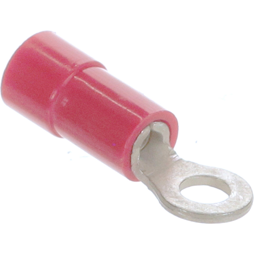 Molex-19070-0005 连接器端子 Ring Tongue Terminal 18-22AWG Copper Red 18mm Tin InsulKrimp™ Bag