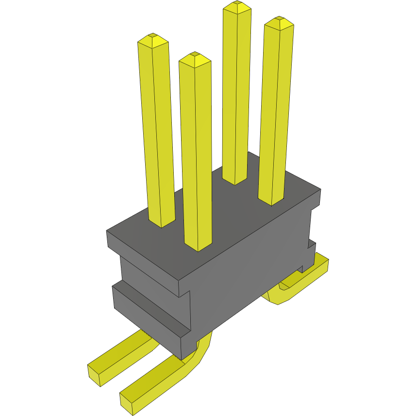 Samtec-FTR-102-51-G-D Steckverbinderleisten und Leiterplattenbuchsen Conn Unshrouded Header HDR 4 POS 1.27mm Solder ST Top Entry SMD Bulk