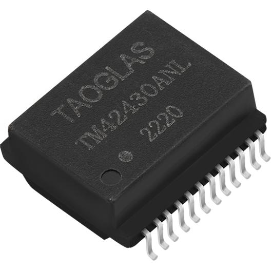taoglas-TMJG4820GENL | RJ45 Integrated Connectors 电话及电信连接器 Conn RJ-45 F 8 POS 1.27mm Solder RA Thru-Hole 14 Terminal 1 Port Tray