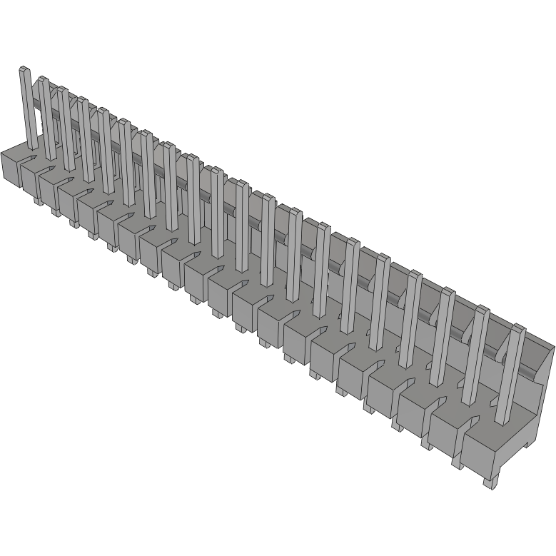 Samtec-LCW-120-08-T-S-300 Piastre connettori e prese PCB Conn Wire to Board HDR 20 POS 2.54mm Solder ST Top Entry Thru-Hole Bulk