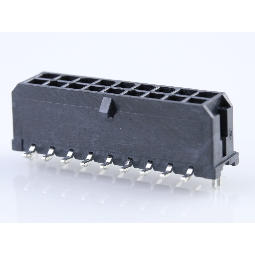 Molex-0430451816 Connector Headers and PCB Receptacles Conn Wire to Board HDR 18 POS 3mm Solder ST SMD Micro-Fit 3.0 T/R