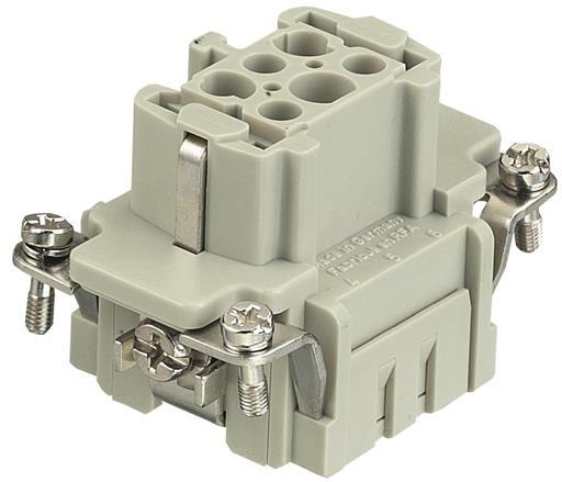 HARTING Technology Group-09365062702 Connector Rectangular Conn Rectangular SKT 6Signal/1Ground POS Crimp ST Panel Mount