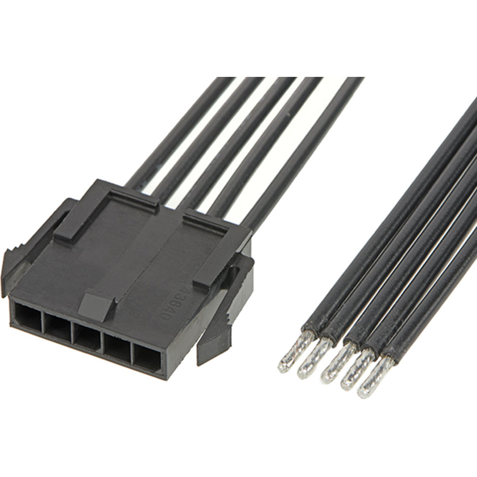 Molex-2147531053 Assemblage de câble autre Cable Assembly UL 10002 0.6m 18AWG Wire to Board 5 POS M Crimp Bag