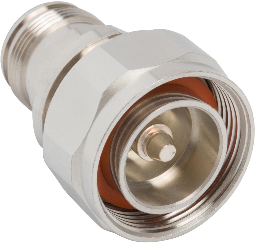 Amphenol RF-AD-716P4310J-1 RF-Steckverbinder Conn 4.3/10-7/16 Adapter 0Hz to 6GHz 50Ohm ST RCP/PL Silver