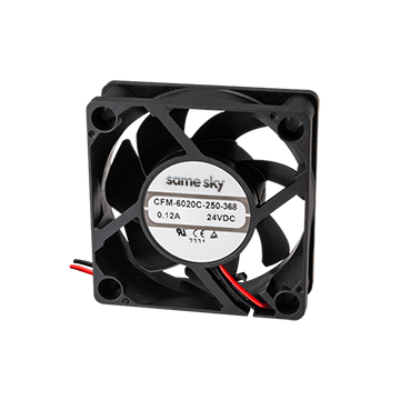 Same Sky (formerly CUI Devices)-CFM-6020C-240-320 Gebläse und Lüfter 24 V, 60 mA, 60 x 60 x 20 mm, Dc Fan