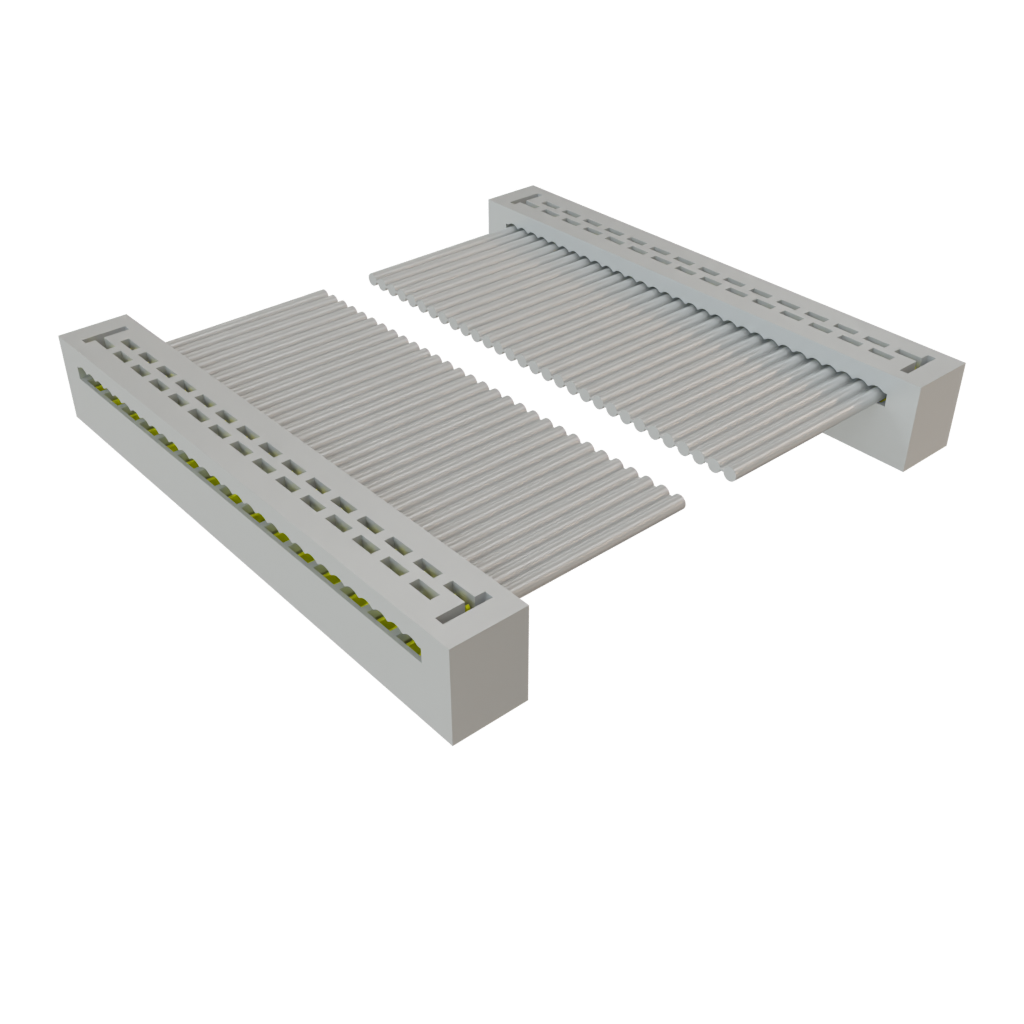 Samtec-TCSD-15-D-14.00-01-N Assemblaggio cavo a nastro piatto Cable Assembly 0.355m 28AWG 1mm 30 to 30 POS IDC Connector to IDC Connector F-F TIGER EYE™ Bulk