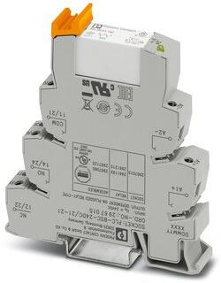 PHOENIX CONTACT-PLC-RSC- 24DC/21-21 Relè elettromeccanico Electromechanical Relay 24VDC 1.333KOhm 6A DPDT(14x94x80)mm DIN Rail Relay Module