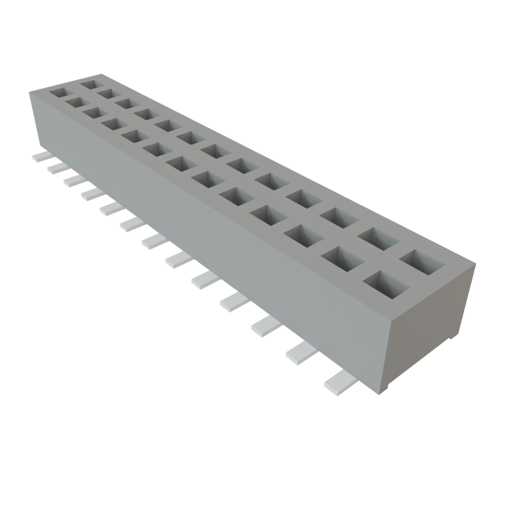 Samtec-CLP-113-02-L-D-BE Piastre connettori e prese PCB Conn Socket Strip SKT 26 POS 1.27mm Solder ST Bottom Entry SMD TIGER CLAW™ Tube
