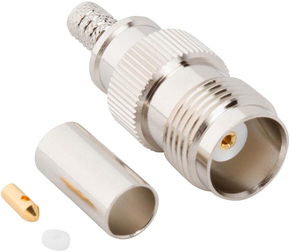 Amphenol RF-031-6823 Conector RF Conn TNC 0Hz to 6GHz 50Ohm Crimp ST Cable Mount RCP Gold Bag