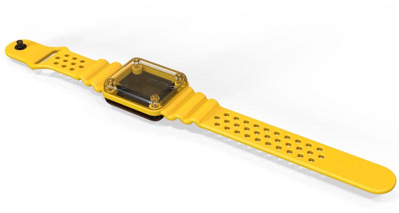 Serpac Electronic Enclosures-BW24A-CLBK-AS-YL Kästen, Gehäuse und Gestelle Black Polycarbonate Wrist Enclosure with Yellow Band <h4><strong>CALIFORNIA PROPOSITION</strong> ⚠️<strong>65 WARNING</strong>⚠️</h4>