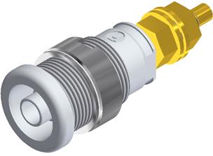 SKS Kontakttechnik-SEB 2600 G M4 WHITE Steckverbinder, elektronisches Testgerät Conn Banana Jack F 1 POS Screw/Solder ST Panel Mount 1 Port