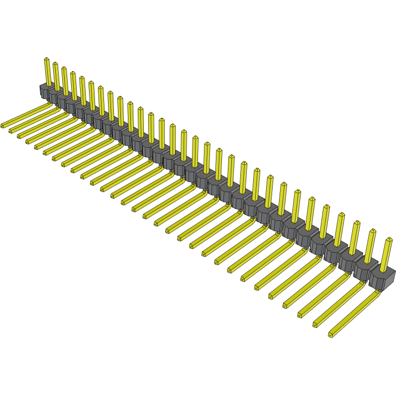Samtec-TSW-130-10-G-S-RA Steckverbinderleisten und Leiterplattenbuchsen Conn Unshrouded Header HDR 30 POS 2.54mm Solder RA Side Entry Thru-Hole Bulk