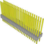 Conn Unshrouded Header HDR 50 POS 1.27mm Solder ST Top Entry Thru-Hole Tube