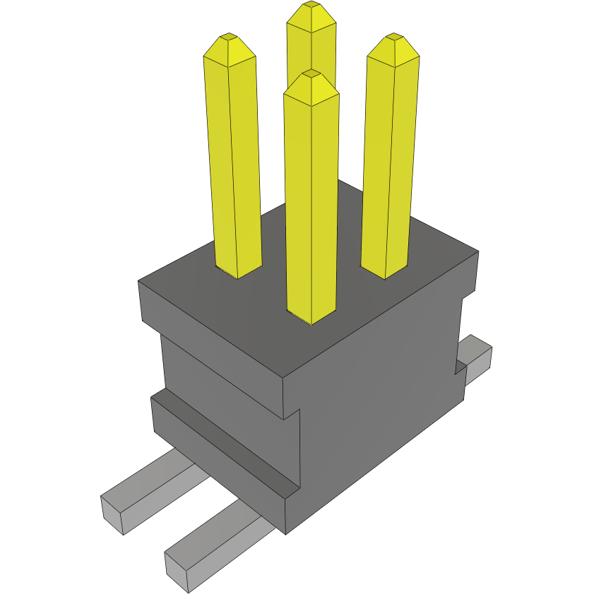 Samtec-FTSH-102-01-L-DV Steckverbinderleisten und Leiterplattenbuchsen Conn Unshrouded Header HDR 4 POS 1.27mm Solder ST Top Entry SMD TIGER CLAW™ Layer