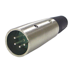 Conn XLR Connector M 4 POS ST Cable Mount 4 Terminal 1 Port