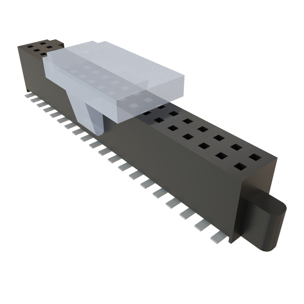 Samtec-SFM-120-02-S-D-P-TR Cabezales del conector y receptáculos PCB Conn Socket Strip SKT 40 POS 1.27mm Solder ST Top Entry SMD TIGER EYE™ T/R