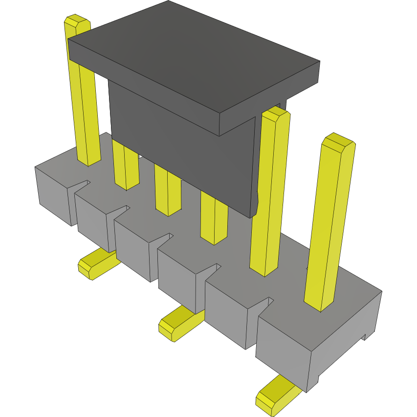 Samtec-HFWJ-06-01-TM-S-VS-P Piastre connettori e prese PCB Conn Unshrouded Header HDR 6 POS 3.96mm Solder ST SMD Tube